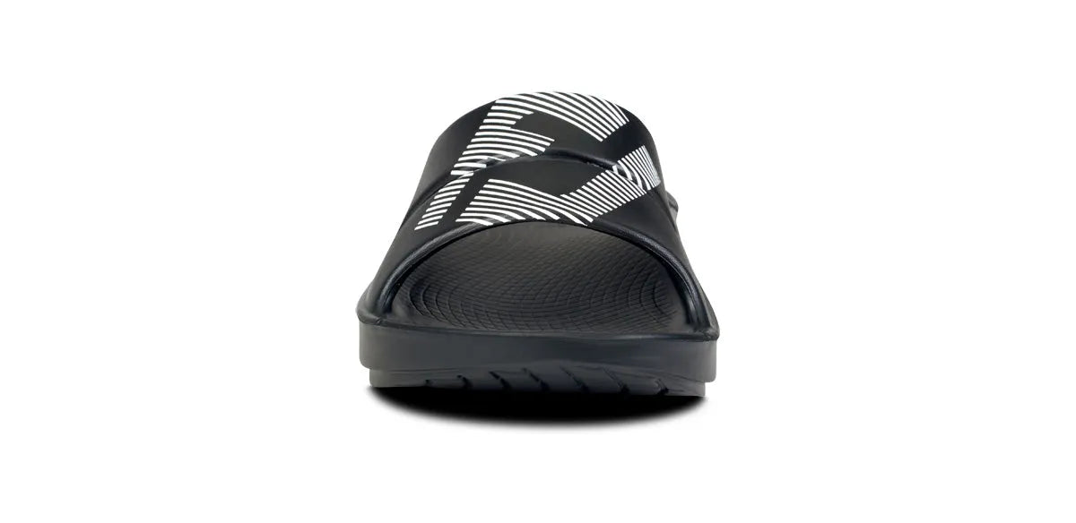 FJ X OOFOS Men's OOahh Sport Slide Sandal - Black
