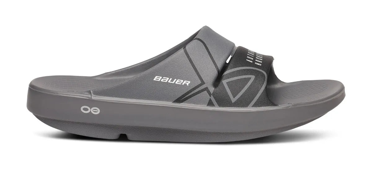 BAUER/OOFOS Women's OOahh Sport Slide Sandal – Slate