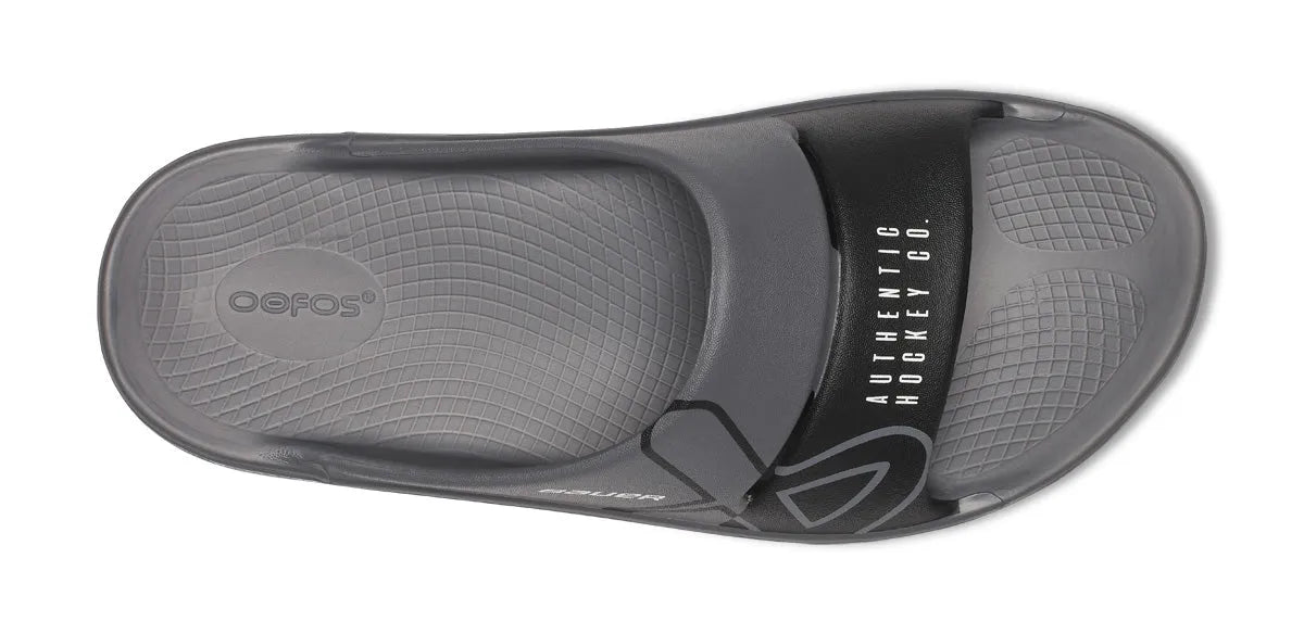 BAUER/OOFOS Women's OOahh Sport Slide Sandal – Slate